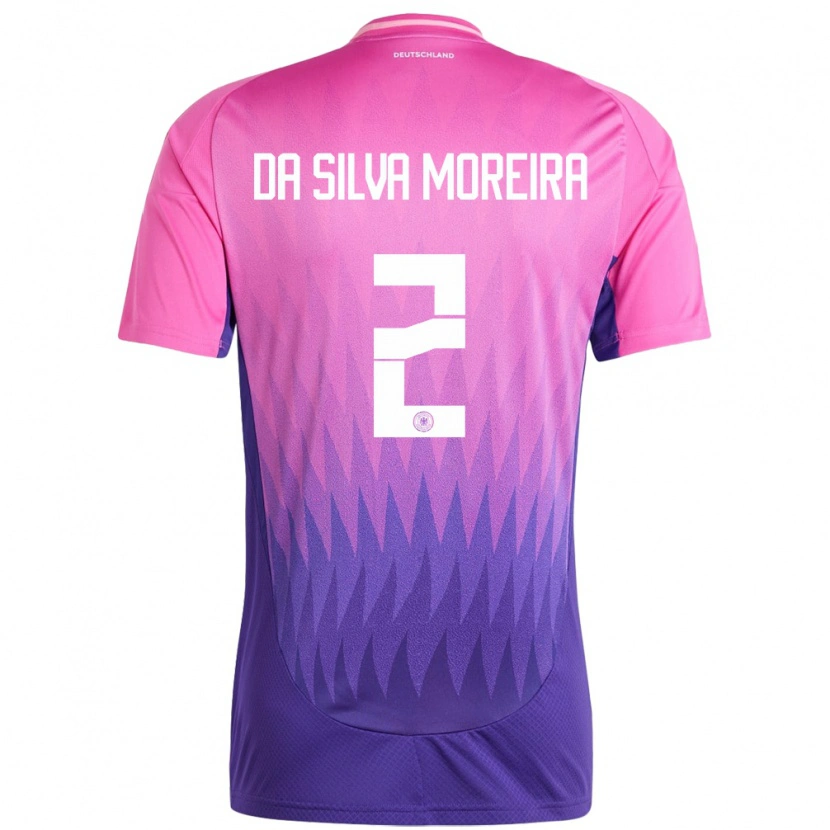 Danxen Dětské Německo Eric Da Silva Moreira #2 Růžově Fialová Daleko Hráčské Dresy 24-26 Dres