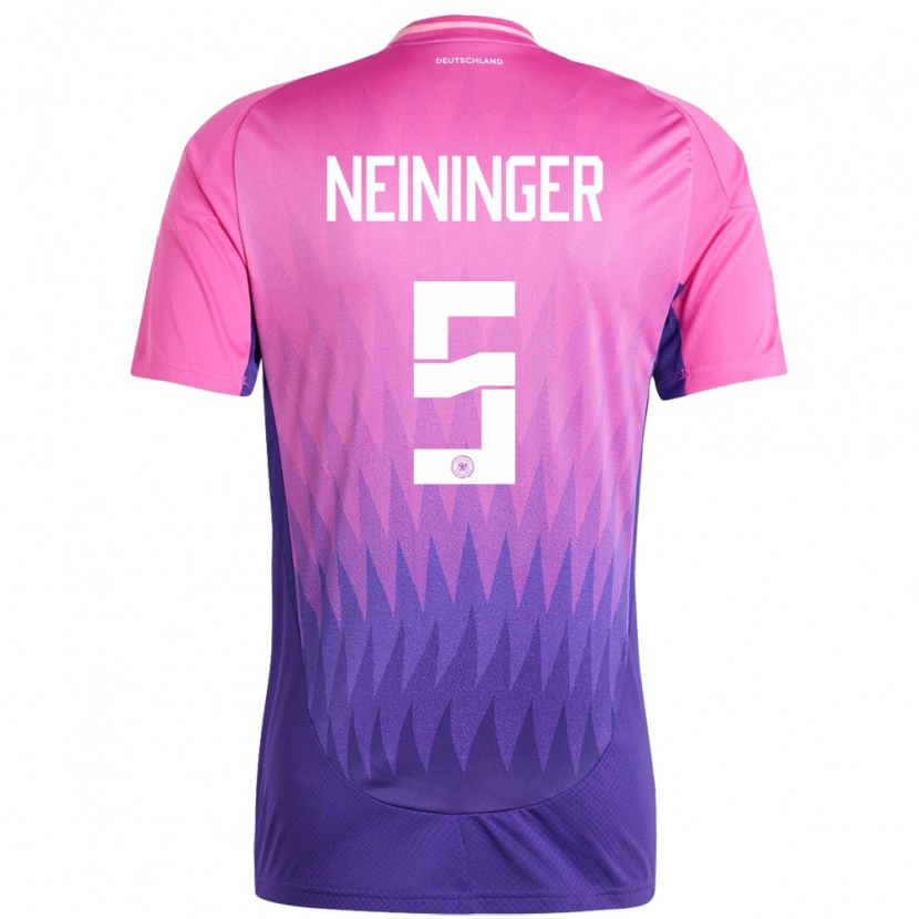 Danxen Dětské Německo Till Neininger #5 Růžově Fialová Daleko Hráčské Dresy 24-26 Dres