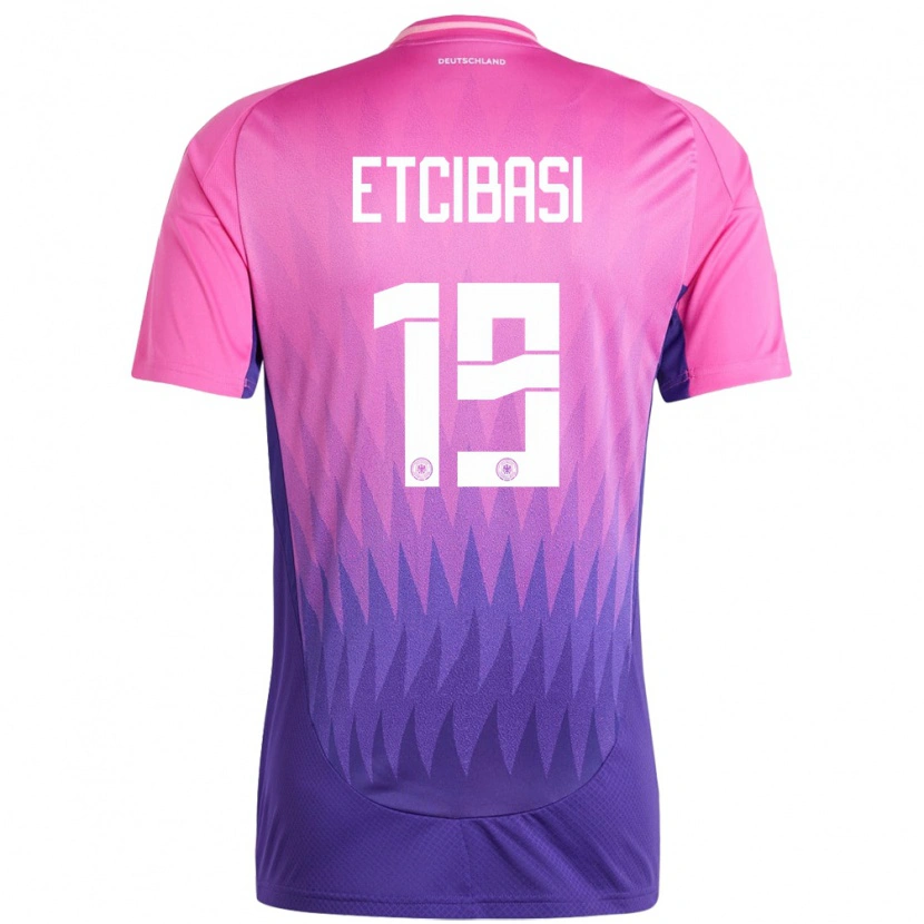 Danxen Dětské Německo Taycan Etcibasi #19 Růžově Fialová Daleko Hráčské Dresy 24-26 Dres
