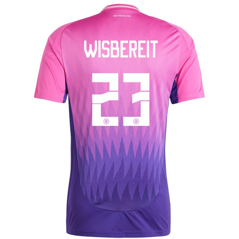 Danxen Dětské Německo Tom Wisbereit #23 Růžově Fialová Daleko Hráčské Dresy 24-26 Dres