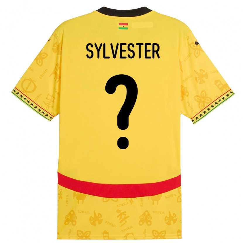 Danxen Dětské Ghana Simba Sylvester #0 Žluť Daleko Hráčské Dresy 24-26 Dres
