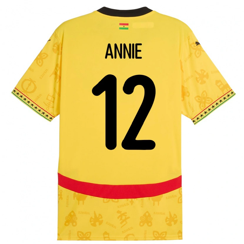 Danxen Dětské Ghana Henrietta Annie #12 Žluť Daleko Hráčské Dresy 24-26 Dres