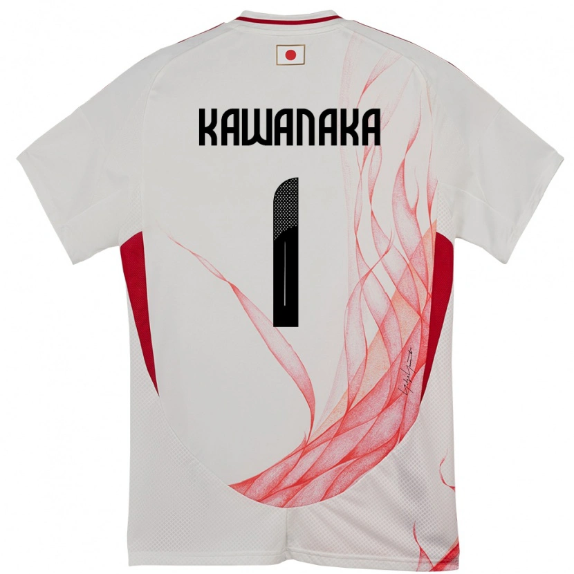 Danxen Dětské Japonsko Aoto Kawanaka #1 Bílý Daleko Hráčské Dresy 24-26 Dres