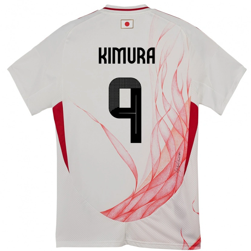 Danxen Dětské Japonsko Yudai Kimura #9 Bílý Daleko Hráčské Dresy 24-26 Dres
