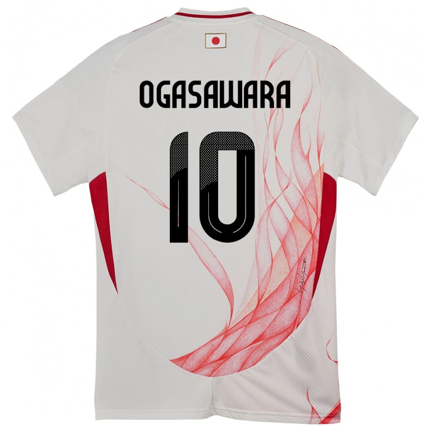 Danxen Dětské Japonsko Hiro Ogasawara #10 Bílý Daleko Hráčské Dresy 24-26 Dres