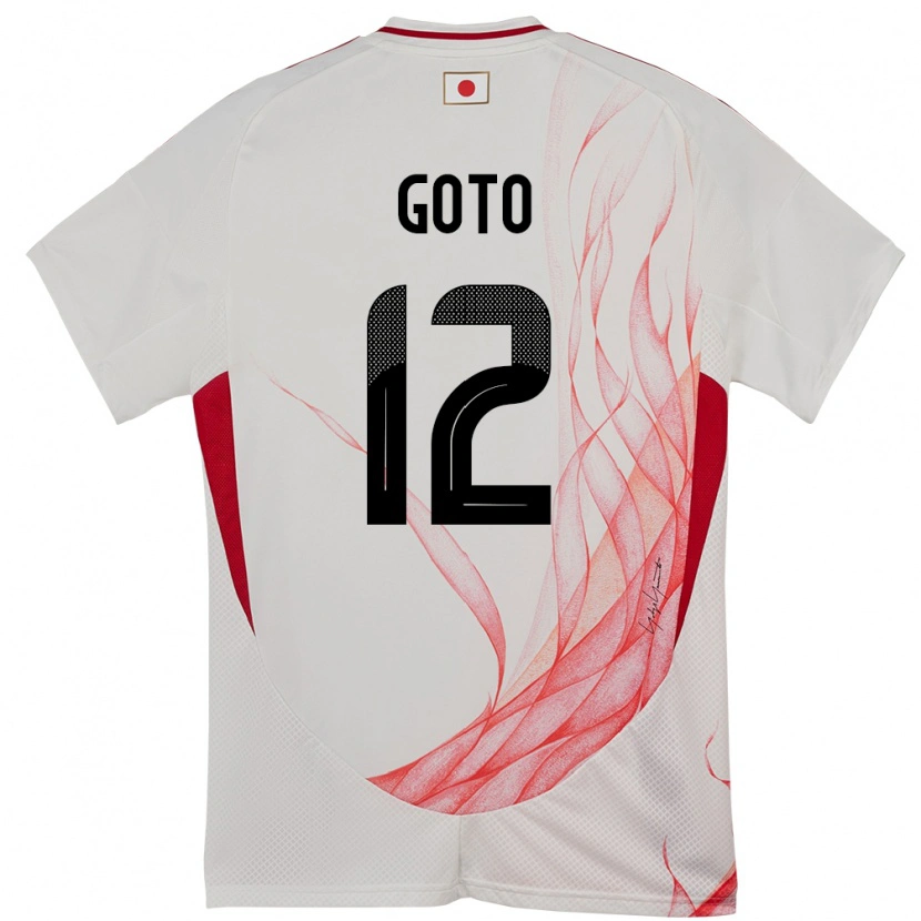 Danxen Dětské Japonsko Wataru Goto #12 Bílý Daleko Hráčské Dresy 24-26 Dres