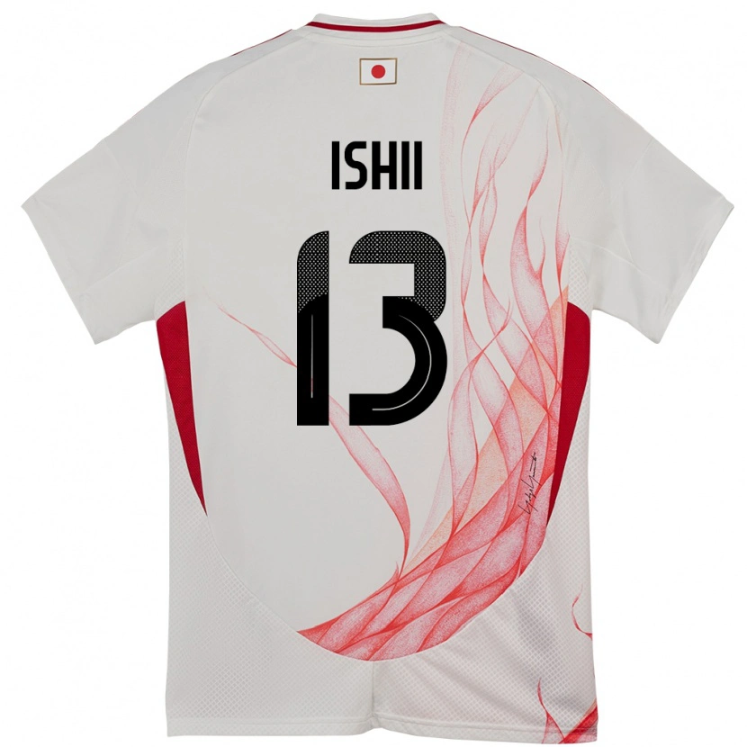 Danxen Dětské Japonsko Hisatsugu Ishii #13 Bílý Daleko Hráčské Dresy 24-26 Dres