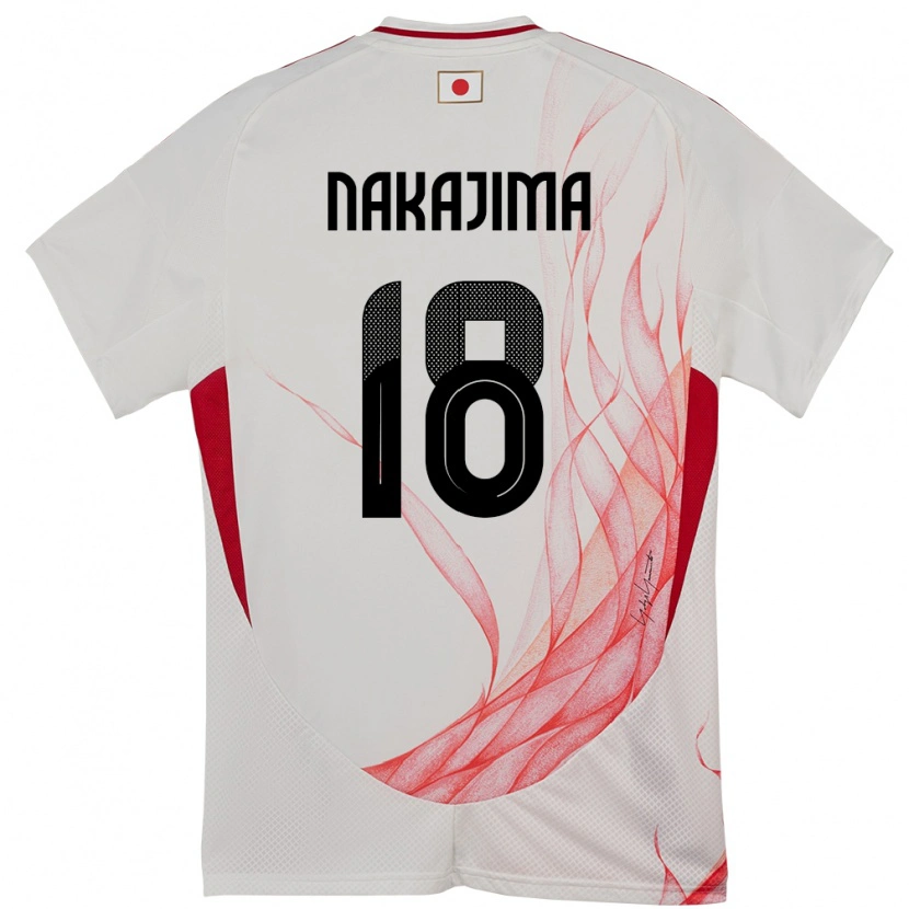 Danxen Dětské Japonsko Yotaro Nakajima #18 Bílý Daleko Hráčské Dresy 24-26 Dres