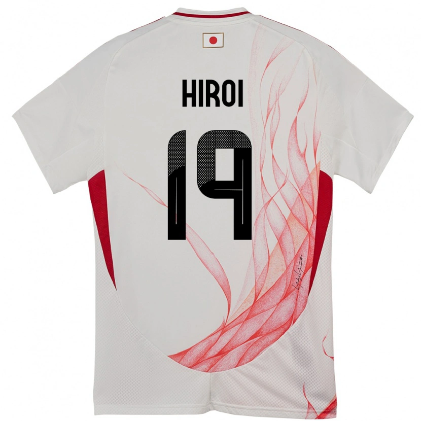 Danxen Dětské Japonsko Rando Hiroi #19 Bílý Daleko Hráčské Dresy 24-26 Dres