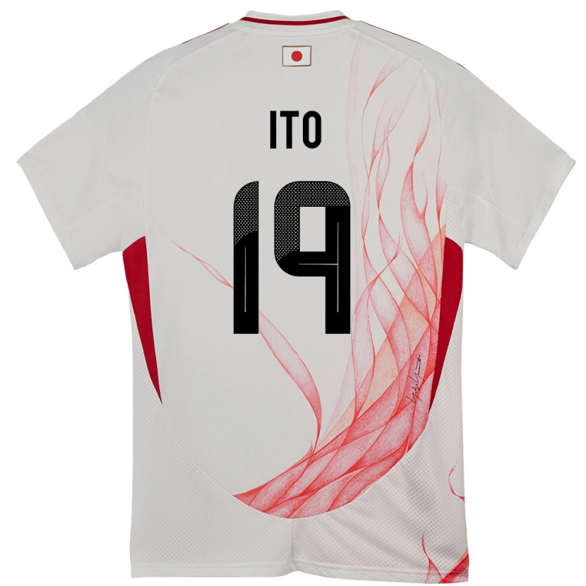 Danxen Dětské Japonsko Yu Ito #19 Bílý Daleko Hráčské Dresy 24-26 Dres