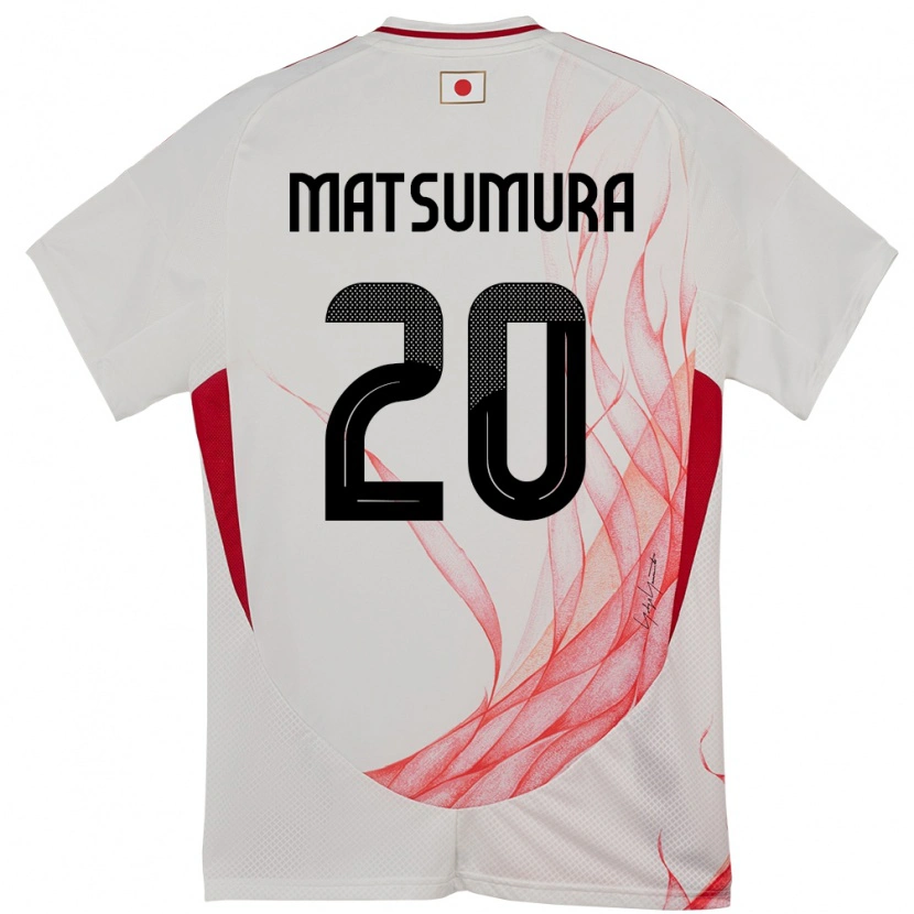 Danxen Dětské Japonsko Yuta Matsumura #20 Bílý Daleko Hráčské Dresy 24-26 Dres