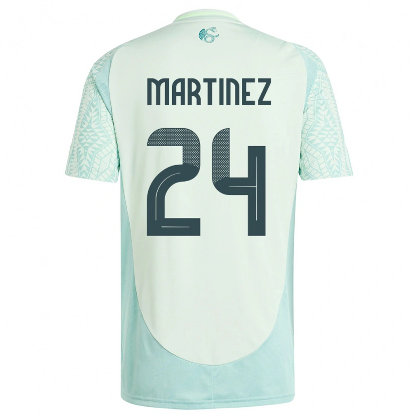 Danxen Dětské Mexiko Guillermo Martínez #24 Povlečení Zelené Daleko Hráčské Dresy 24-26 Dres