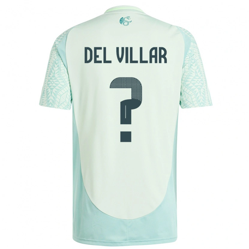 Danxen Dětské Mexiko Everardo Del Villar #0 Povlečení Zelené Daleko Hráčské Dresy 24-26 Dres