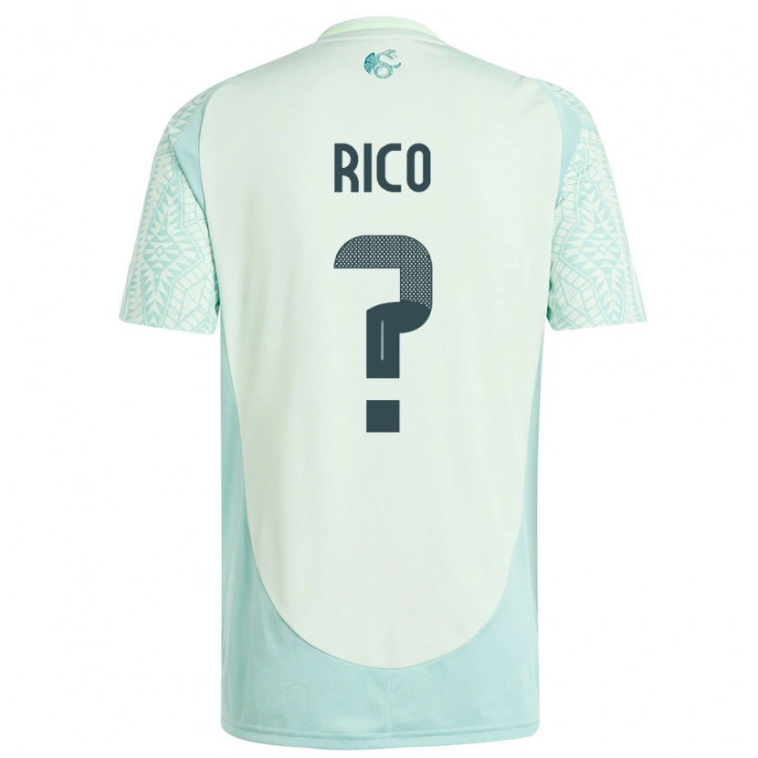 Danxen Dětské Mexiko Ángel Rico #0 Povlečení Zelené Daleko Hráčské Dresy 24-26 Dres
