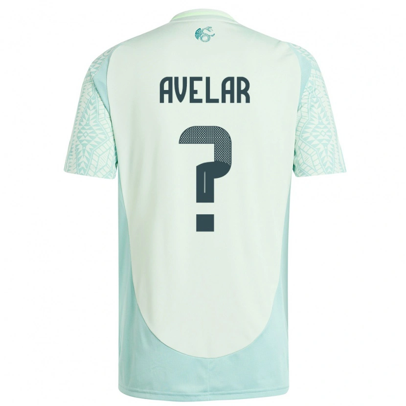 Danxen Dětské Mexiko Dylan Avelar #0 Povlečení Zelené Daleko Hráčské Dresy 24-26 Dres