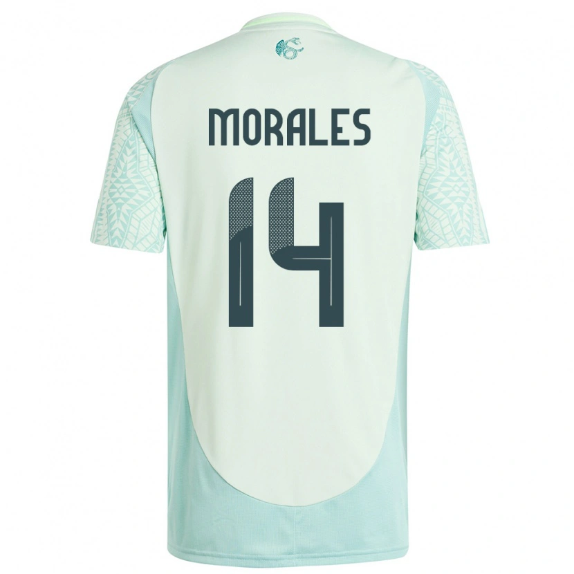 Danxen Dětské Mexiko Amaury Morales #14 Povlečení Zelené Daleko Hráčské Dresy 24-26 Dres