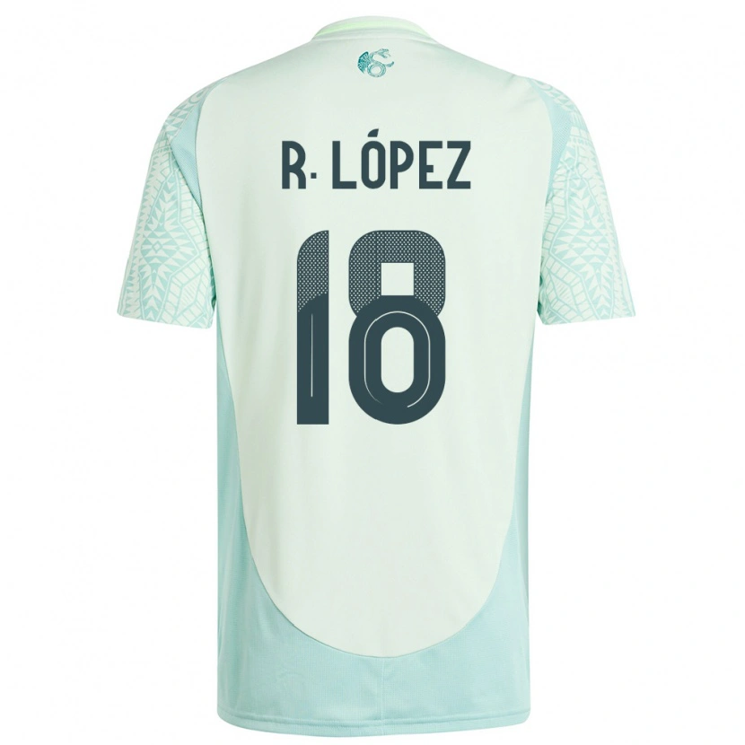 Danxen Dětské Mexiko Rodrigo López #18 Povlečení Zelené Daleko Hráčské Dresy 24-26 Dres