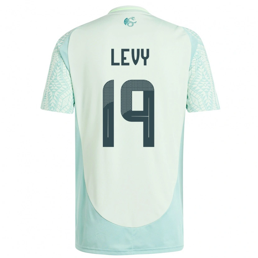 Danxen Dětské Mexiko Mateo Levy #19 Povlečení Zelené Daleko Hráčské Dresy 24-26 Dres