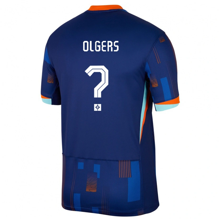 Danxen Dětské Nizozemsko Guus Olgers #0 Modrý Daleko Hráčské Dresy 24-26 Dres