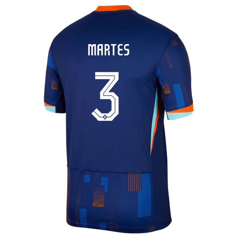 Danxen Dětské Nizozemsko Lushendry Martes #3 Modrý Daleko Hráčské Dresy 24-26 Dres