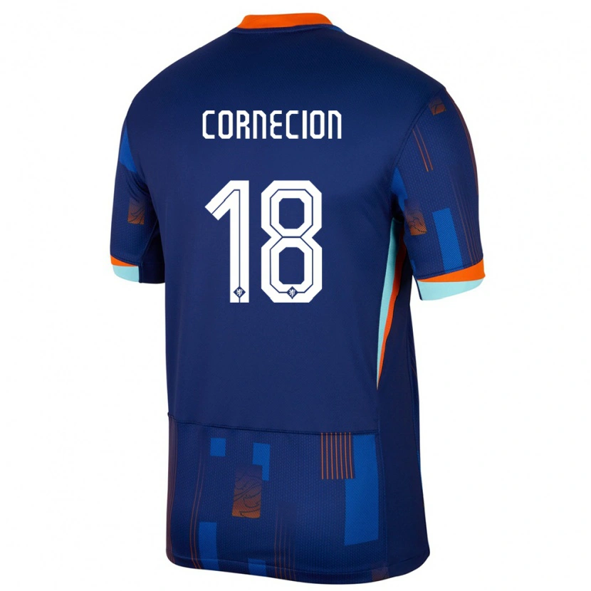 Danxen Dětské Nizozemsko Shuryjano Cornecion #18 Modrý Daleko Hráčské Dresy 24-26 Dres