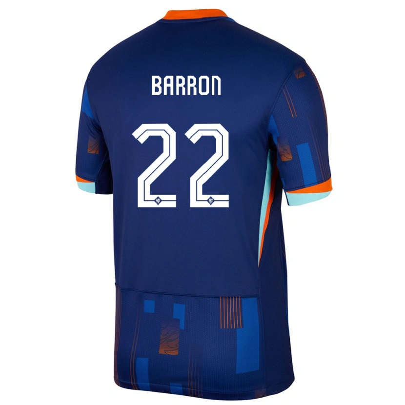 Danxen Dětské Nizozemsko Eternal Barron #22 Modrý Daleko Hráčské Dresy 24-26 Dres