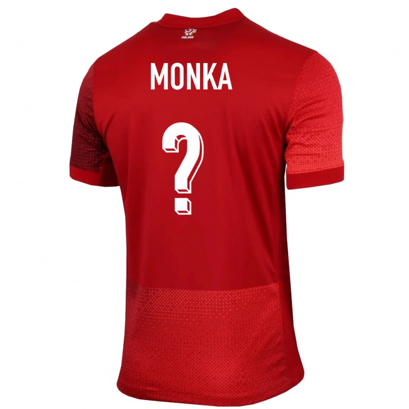 Danxen Dětské Polsko Wojciech Monka #0 Červené Daleko Hráčské Dresy 24-26 Dres