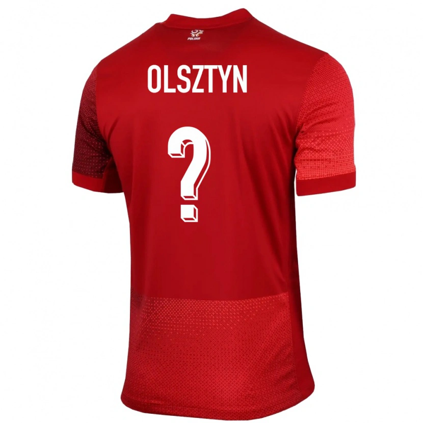 Danxen Dětské Polsko Aleks Olsztyn #0 Červené Daleko Hráčské Dresy 24-26 Dres