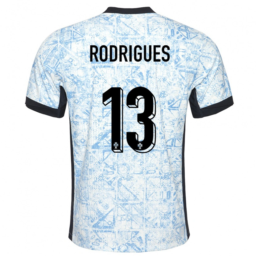 Danxen Dětské Portugalsko Paulo Rodrigues #13 Krémově Modrá Daleko Hráčské Dresy 24-26 Dres
