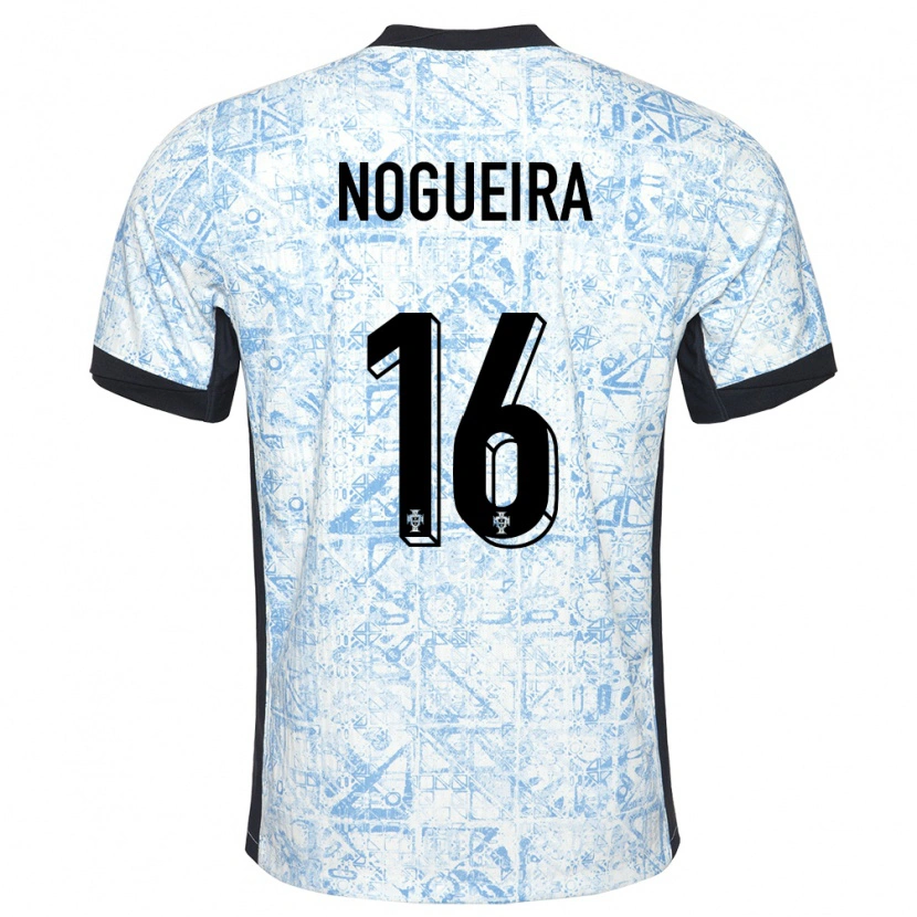 Danxen Dětské Portugalsko Rodrigo Nogueira #16 Krémově Modrá Daleko Hráčské Dresy 24-26 Dres