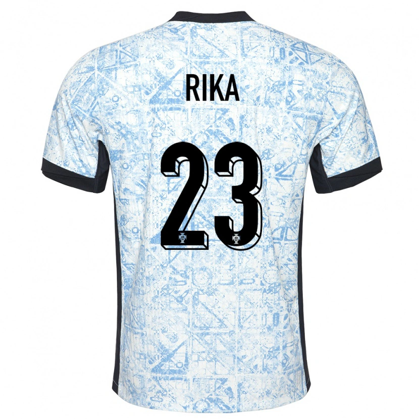 Danxen Dětské Portugalsko Rika #23 Krémově Modrá Daleko Hráčské Dresy 24-26 Dres