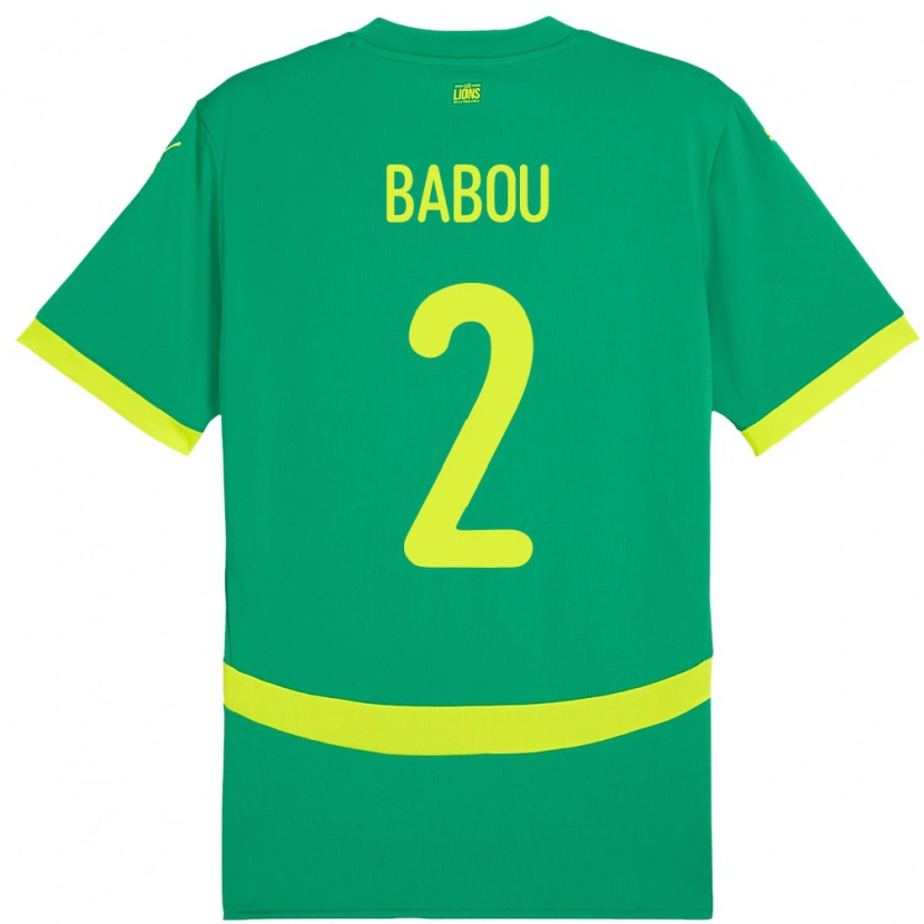 Danxen Dětské Senegal Marieme Babou #2 Zelený Daleko Hráčské Dresy 24-26 Dres