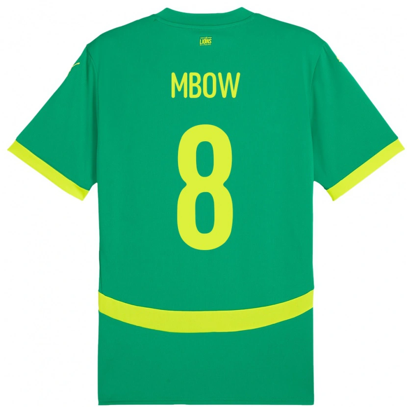 Danxen Dětské Senegal Mamadou Mbow #8 Zelený Daleko Hráčské Dresy 24-26 Dres