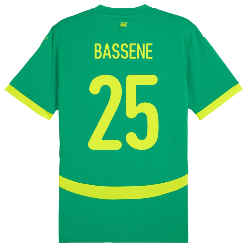 Danxen Dětské Senegal Pascaline Bassene #25 Zelený Daleko Hráčské Dresy 24-26 Dres