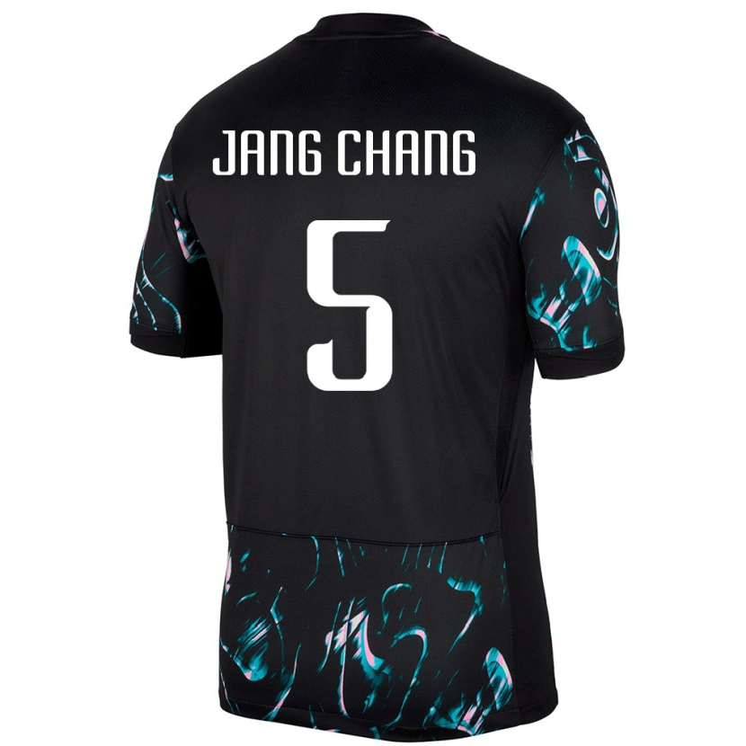 Danxen Dětské Jižní Korea Jang Chang #5 Černý Daleko Hráčské Dresy 24-26 Dres