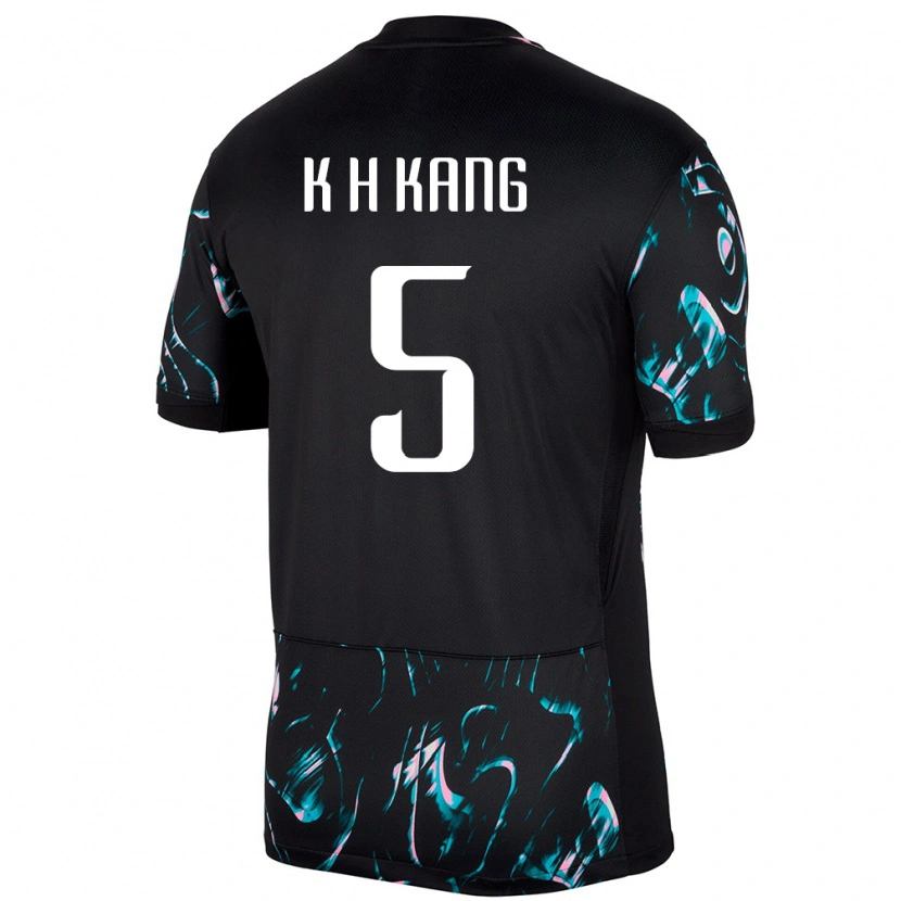 Danxen Dětské Jižní Korea Kang Kyo Hun #5 Černý Daleko Hráčské Dresy 24-26 Dres