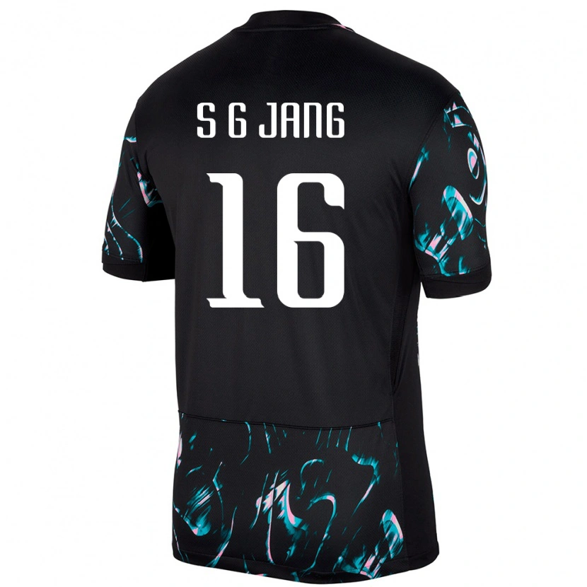 Danxen Dětské Jižní Korea Jang Sel Gi #16 Černý Daleko Hráčské Dresy 24-26 Dres