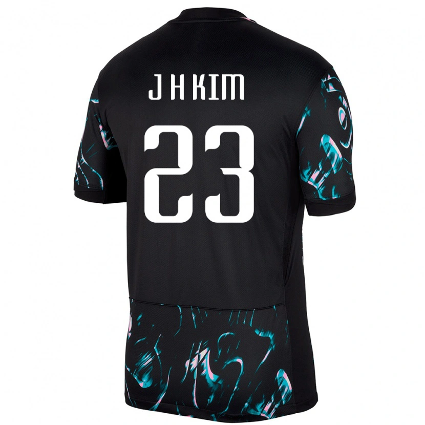 Danxen Dětské Jižní Korea Kim Jung Hoon #23 Černý Daleko Hráčské Dresy 24-26 Dres