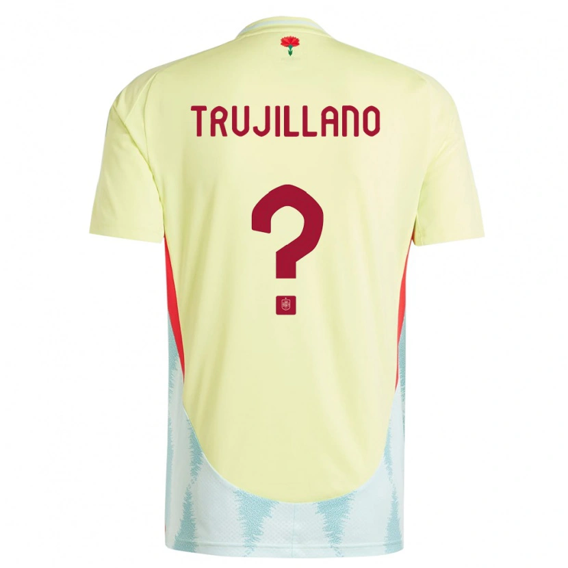 Danxen Dětské Španělsko Guillermo Trujillano #0 Žlutá Daleko Hráčské Dresy 24-26 Dres