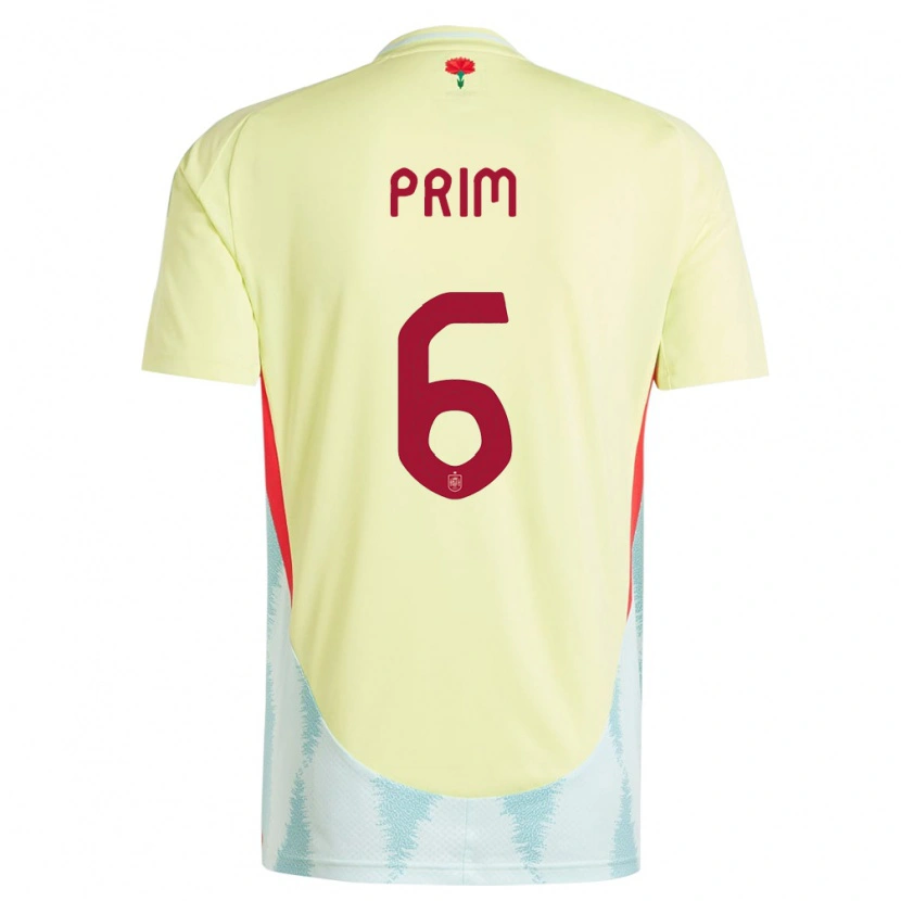 Danxen Dětské Španělsko Pau Prim #6 Žlutá Daleko Hráčské Dresy 24-26 Dres