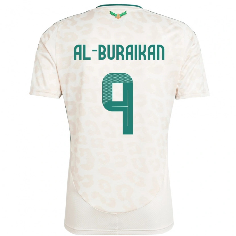 Danxen Dětské Saúdská Arábie Firas Al-Buraikan #9 Bílý Daleko Hráčské Dresy 24-26 Dres