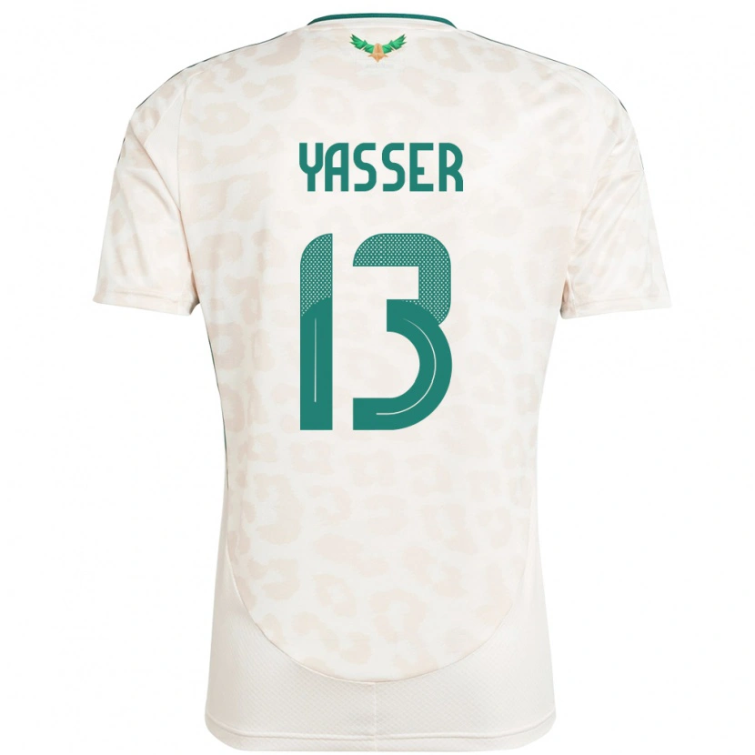 Danxen Dětské Saúdská Arábie Yasser Al-Shahrani #13 Bílý Daleko Hráčské Dresy 24-26 Dres