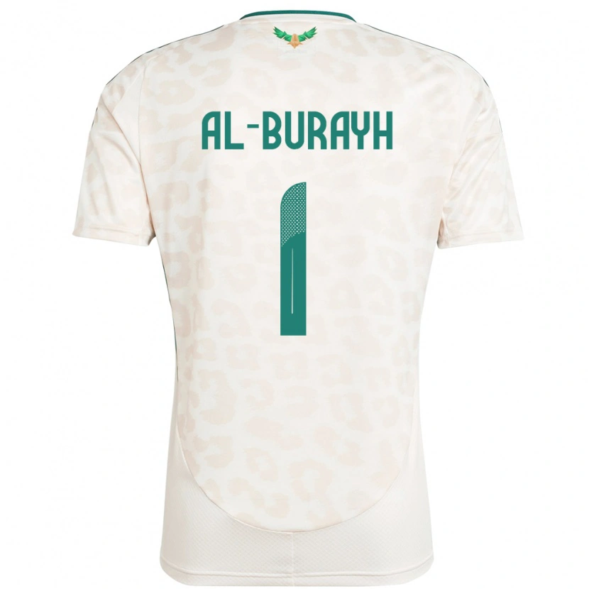 Danxen Dětské Saúdská Arábie Mahmoud Al-Burayh #1 Bílý Daleko Hráčské Dresy 24-26 Dres