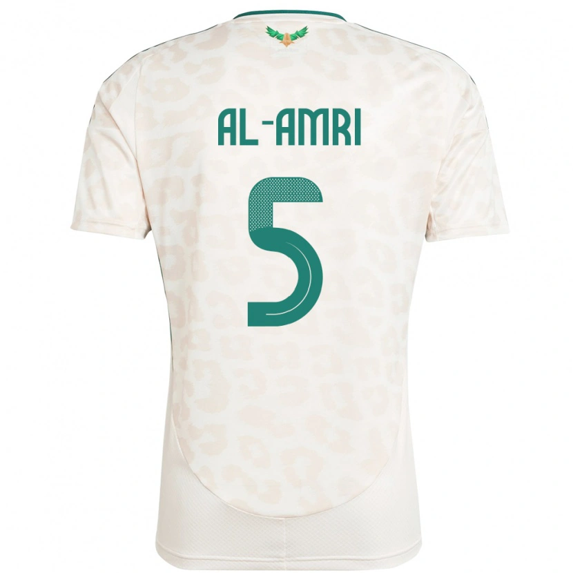 Danxen Dětské Saúdská Arábie Husam Al-Amri #5 Bílý Daleko Hráčské Dresy 24-26 Dres