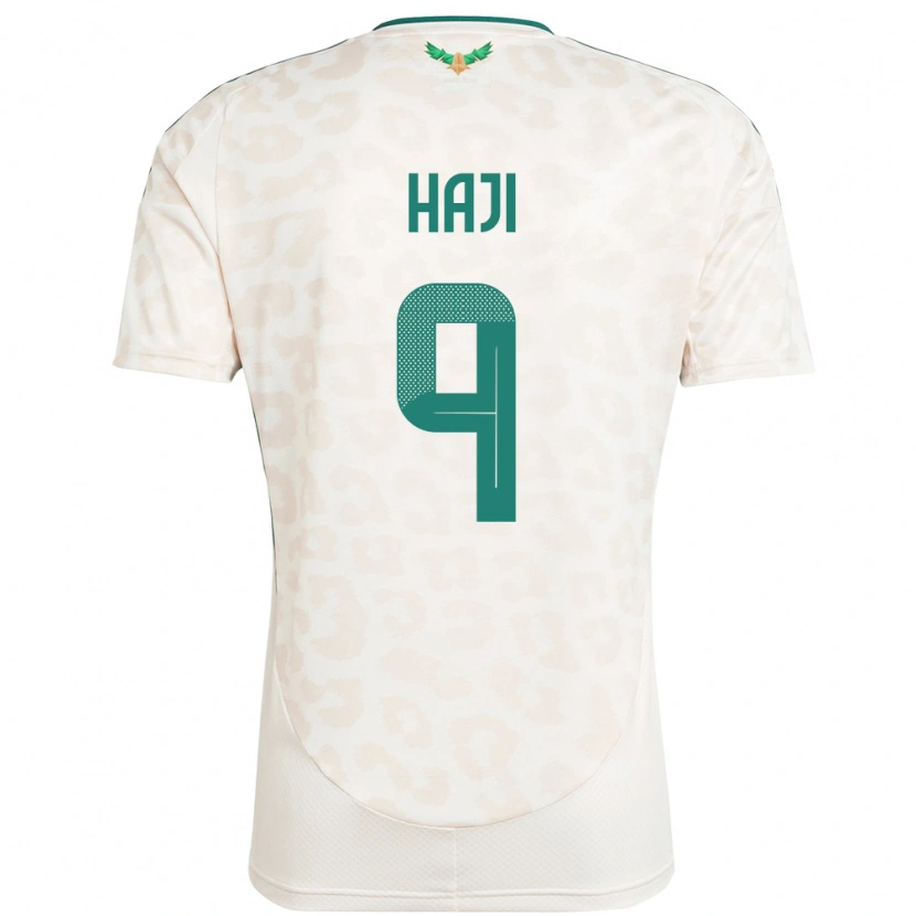 Danxen Dětské Saúdská Arábie Talal Haji #9 Bílý Daleko Hráčské Dresy 24-26 Dres