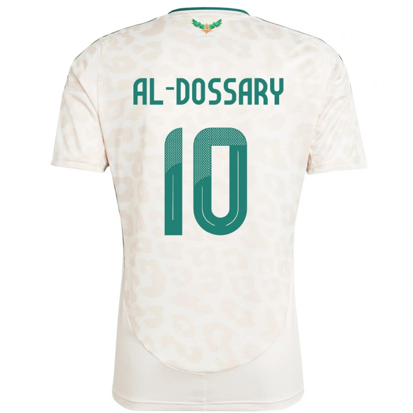 Danxen Dětské Saúdská Arábie Abdullah Al-Dossary #10 Bílý Daleko Hráčské Dresy 24-26 Dres
