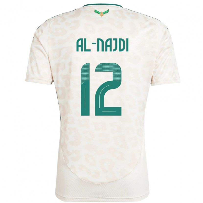 Danxen Dětské Saúdská Arábie Salem Al-Najdi #12 Bílý Daleko Hráčské Dresy 24-26 Dres