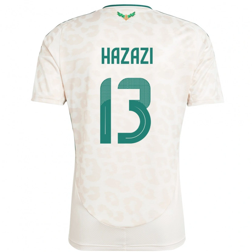 Danxen Dětské Saúdská Arábie Bassam Hazazi #13 Bílý Daleko Hráčské Dresy 24-26 Dres