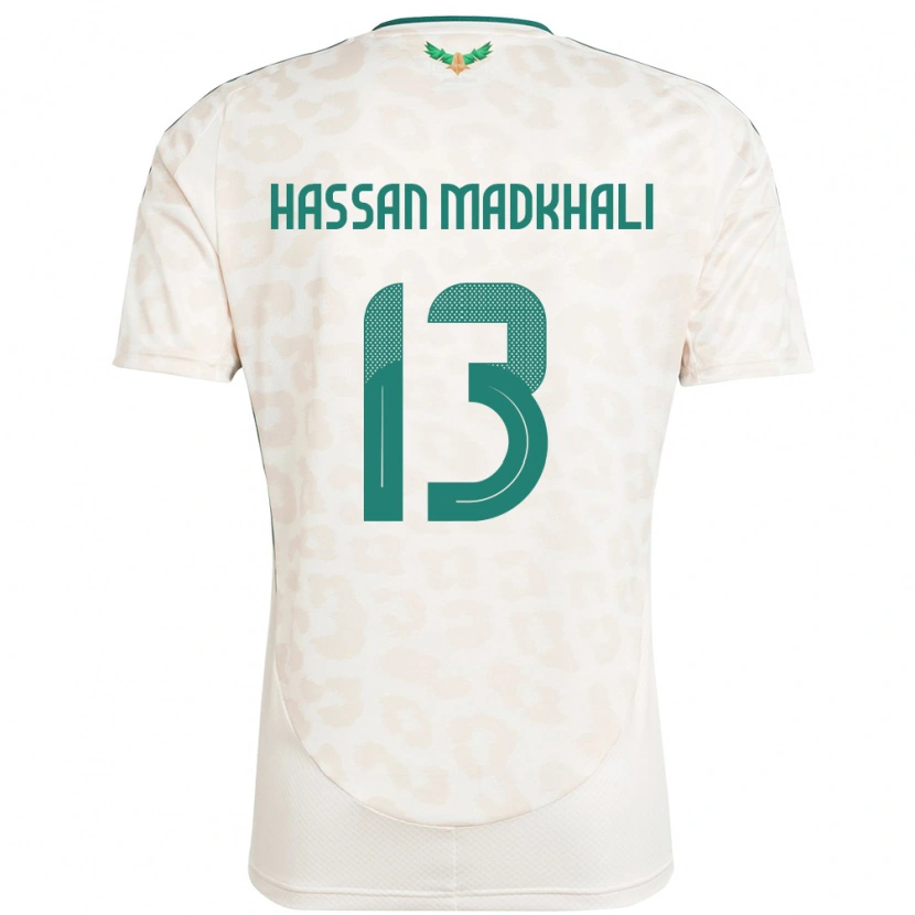 Danxen Dětské Saúdská Arábie Mohammed Hassan Madkhali #13 Bílý Daleko Hráčské Dresy 24-26 Dres