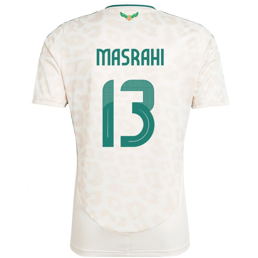 Danxen Dětské Saúdská Arábie Mubarak Masrahi #13 Bílý Daleko Hráčské Dresy 24-26 Dres